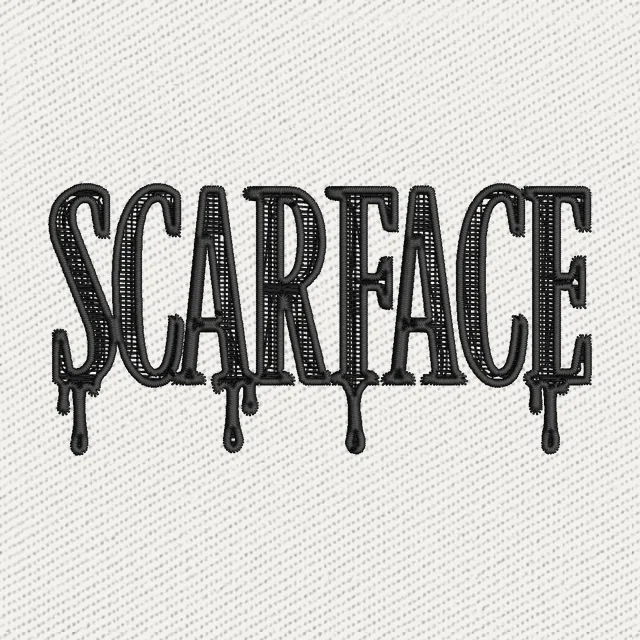 Scarfaces Embroidery Design