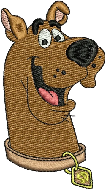 Diseño de bordado Scooby Doo 1 sobre tela