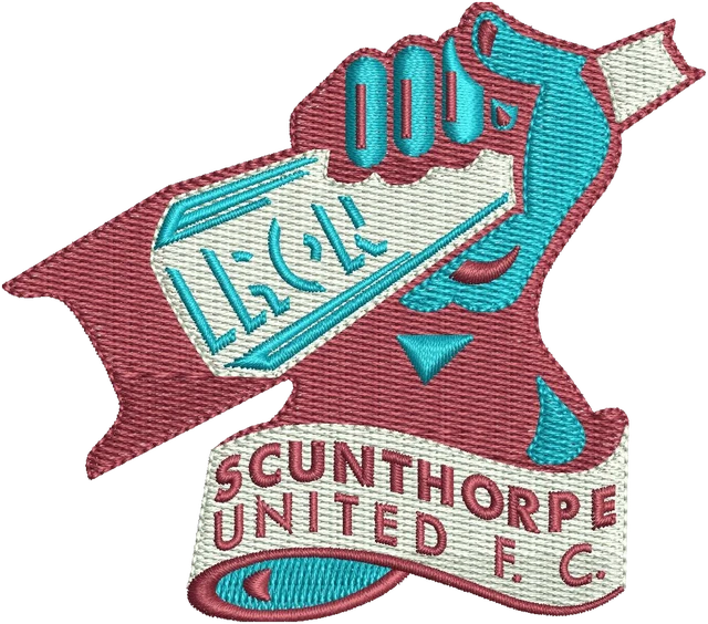 Ricamo Logo Scunthorpe United Football Club su tessuto