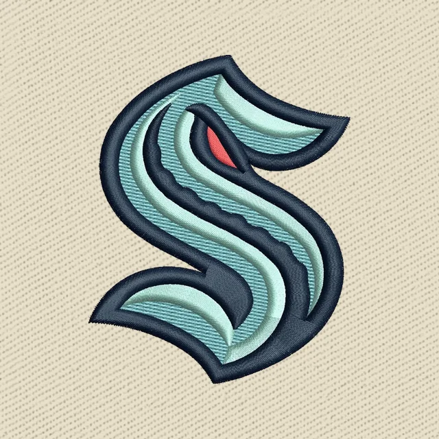 Seattle Kraken Logo Stickdatei