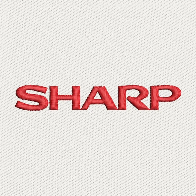 Sharp Logo Embroidery Design