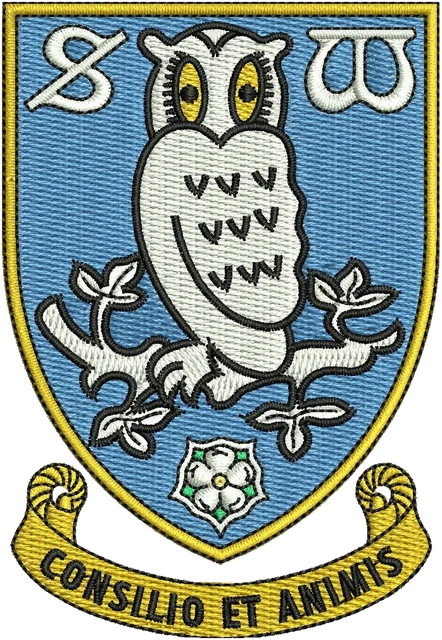 Ricamo Logo Sheffield Wednesday Football Club su tessuto