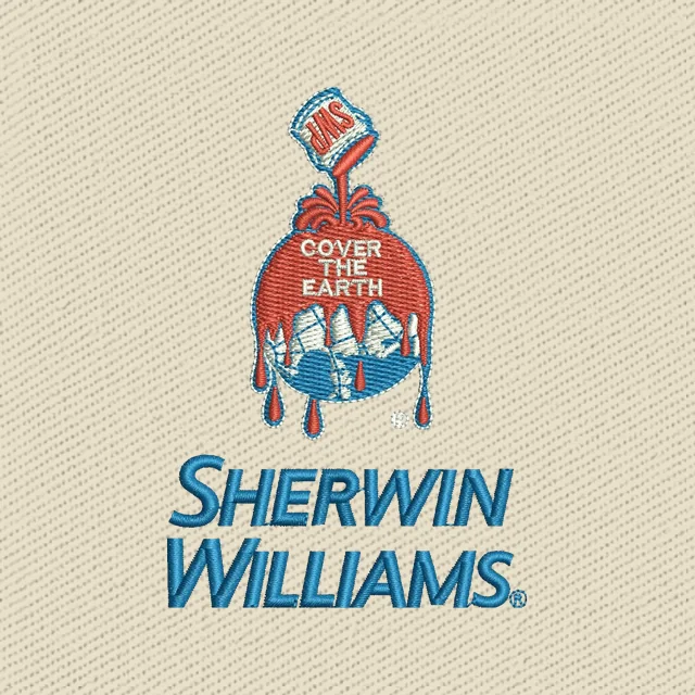 Sherwin Williams Paints Logo Embroidery Design