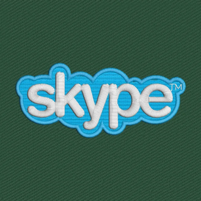Skype Logo Embroidery Design