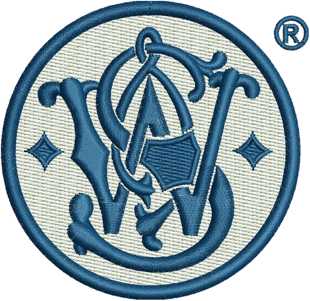 Ricamo Logo Smith and Wesson su tessuto