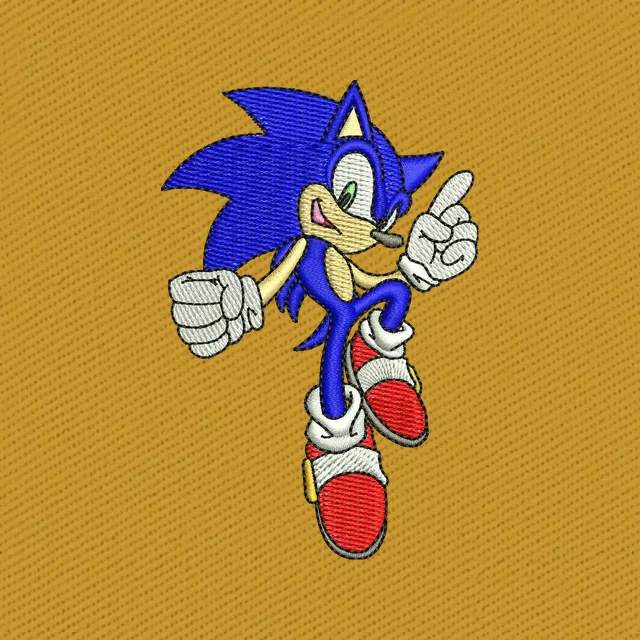 Sonic Adventure Corriendo con pulgar arriba
