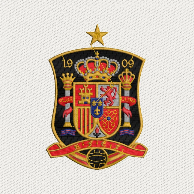 Spain National Football Team Embroidery Design