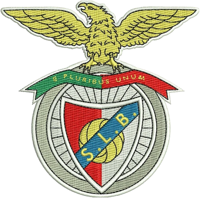 Ricamo Logo Sport Lisboa e Benfica Football Club su tessuto