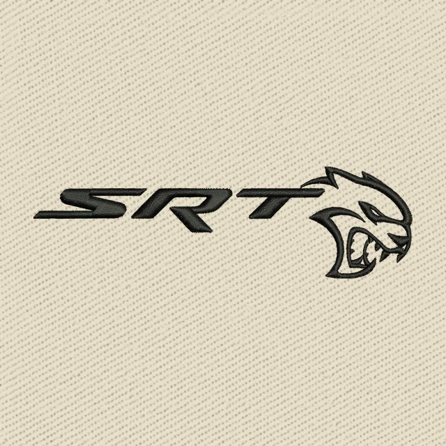 SRT Hellcat Logo Embroidery Design