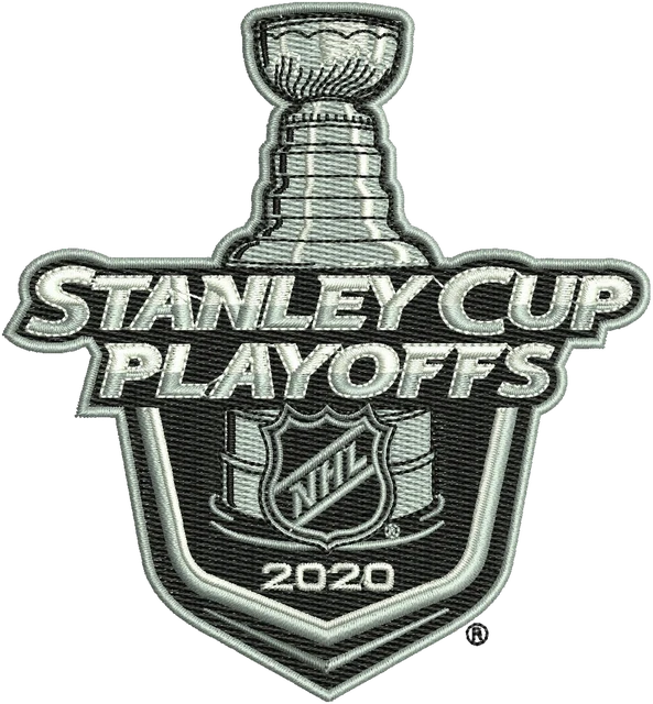 Stanley Cup Playoffs Logo Embroidery Design embroidery design shown stitched on fabric