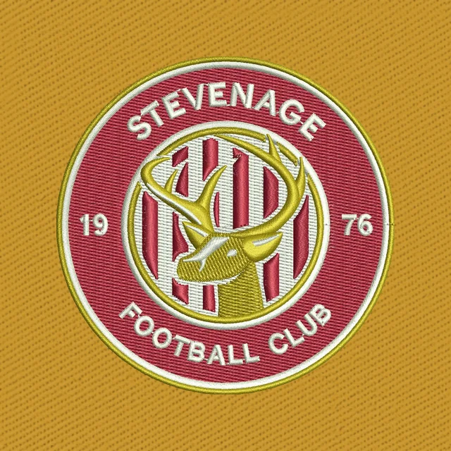 Stevenage FC 1976 Rundwappen Stickdatei