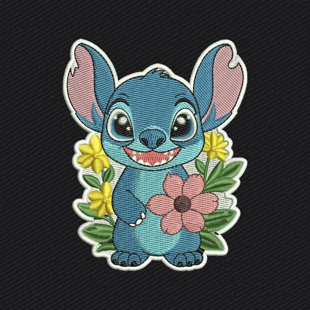Stitch con fiori