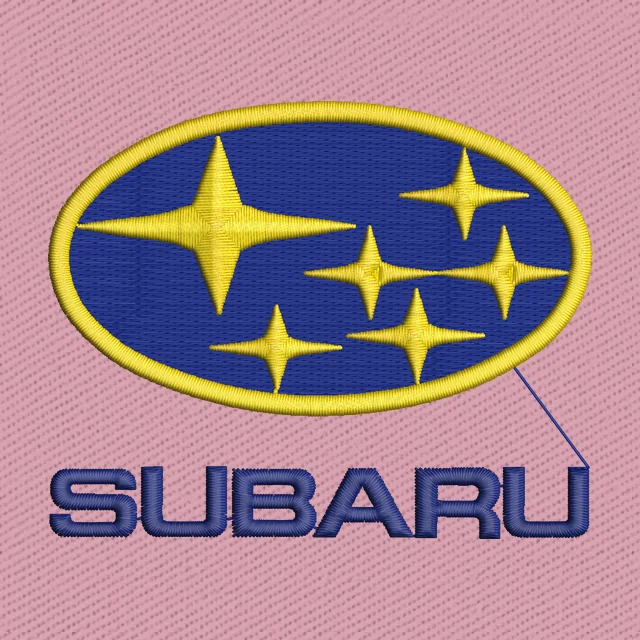 Subaru Car Logo Embroidery Design