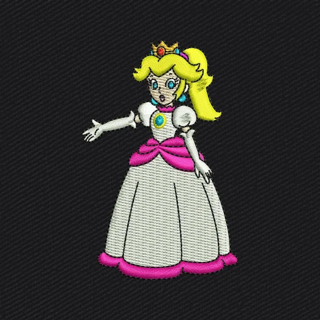 Princess Peach con vestido blanco