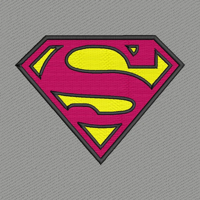 Superman logo Embroidery Design