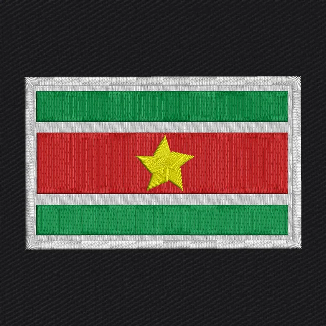 Suriname Flag for Embroidery Design