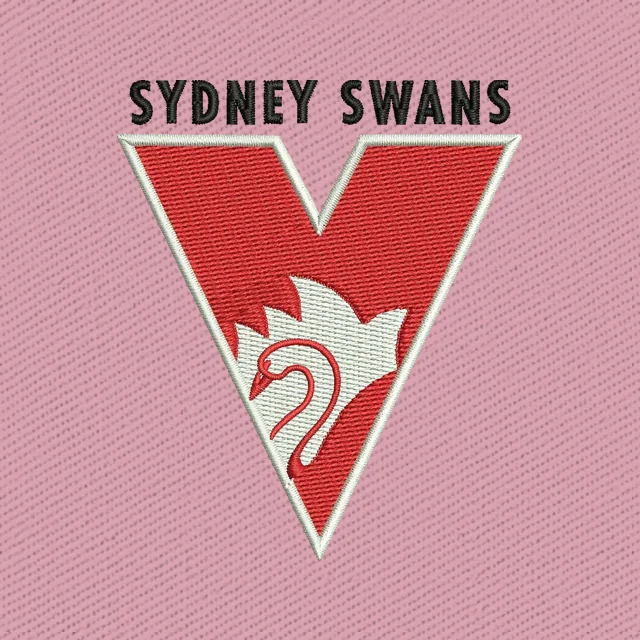 Sydney Swans Logo Stickdatei