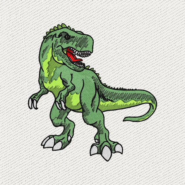 T-rex Embroidery Design