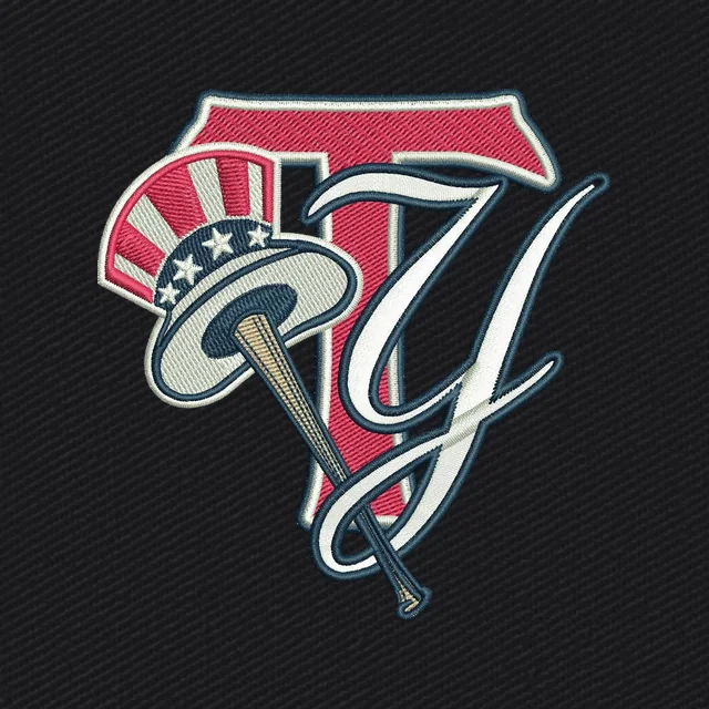 Tampa Yankees TY-Monogramm Hut Schläger Stickdatei