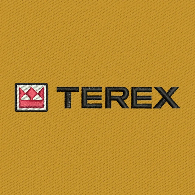 Terex Small Red Icon Wordmark Embroidery Design