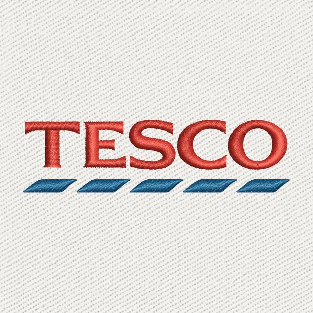 Tesco Logo Embroidery Design