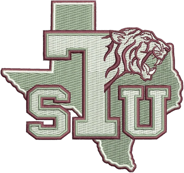Ricamo Logo TSU Texas Southern Tigers su tessuto