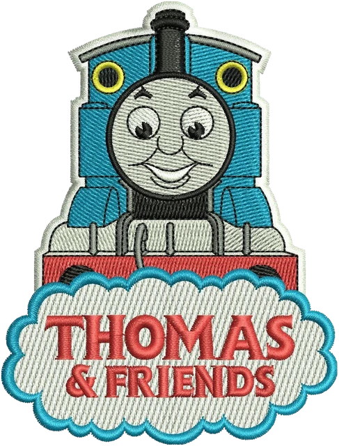 Ricamo Thomas and Friends animati su tessuto