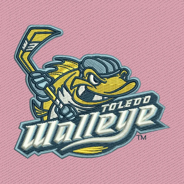 Toledo Walleye Logo ECHL Embroidery Design