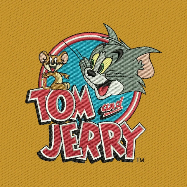Tom and Jerry Cartoon 5 Embroidery Design