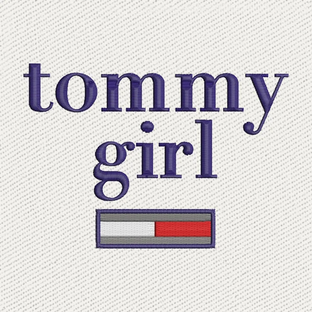 Tommy Girl Embroidery Design