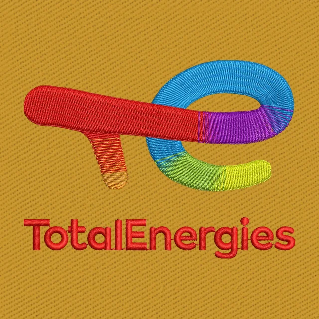 Total Energies Logo Embroidery Design