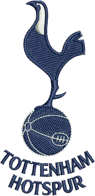Motif de broderie Tottenham Hotspur Football Club logo brodé sur tissu