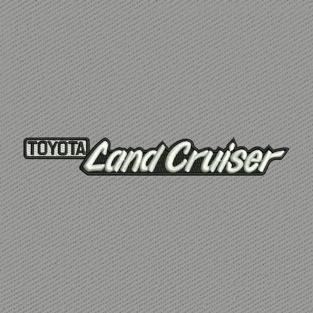 Toyota Land Cruiser Logo Embroidery Design