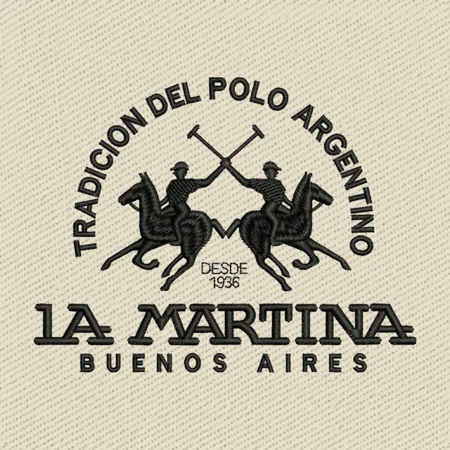 Tradicion Del Polo Argentino La Martina Logo Embroidery Design