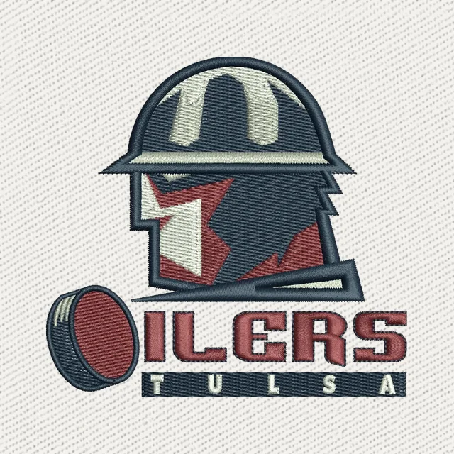 Tulsa Oilers Logo Stickdatei