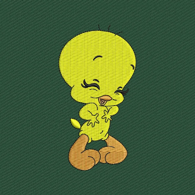 Diseño de bordado Piolín Looney Tunes riendo