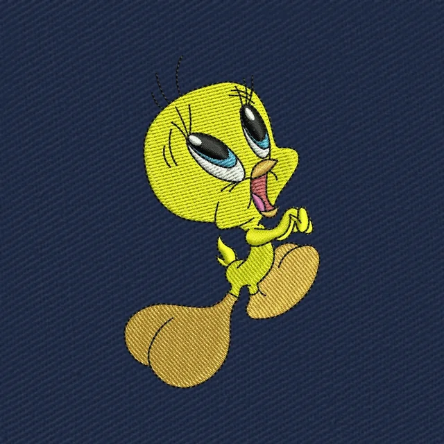 Diseño de bordado Piolín Looney Tunes cantando