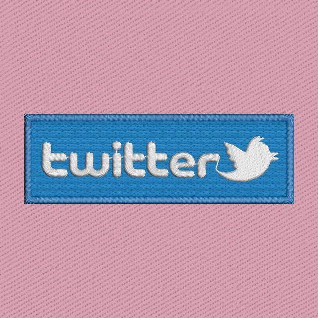 Twitter Logo Embroidery Design