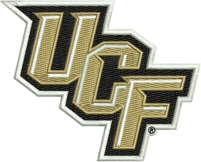 Motif de broderie Logo de l'équipe de football américain UCF Knights 1 brodé sur tissu