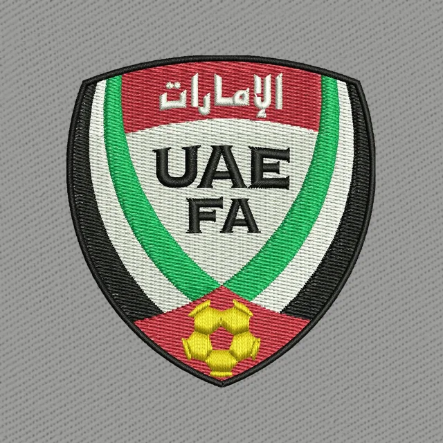 VAE Fußballverband UAE FA Wappen Stickdatei