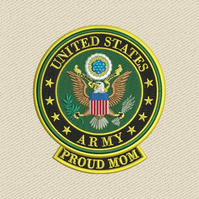 United States Army Proud Mom Logo Stickdatei