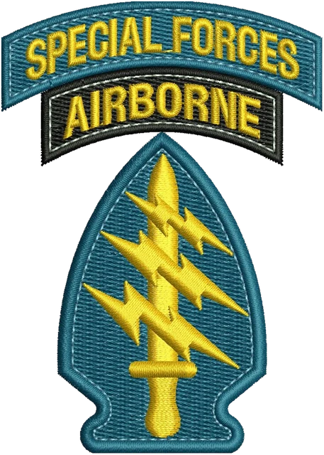 Motif de broderie United States Army Special Forces logo brodé sur tissu