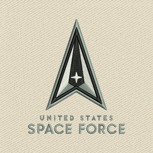 United States Space Force Logo Stickdatei