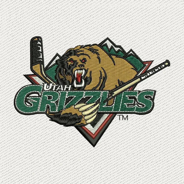 Utah Grizzlies Ice Hockey Team Logo Stickdatei