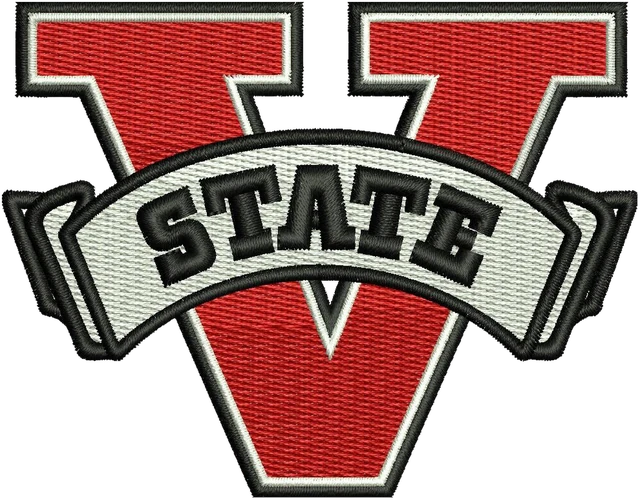 Diseño de bordado Valdosta State Blazers Football Team Logo sobre tela