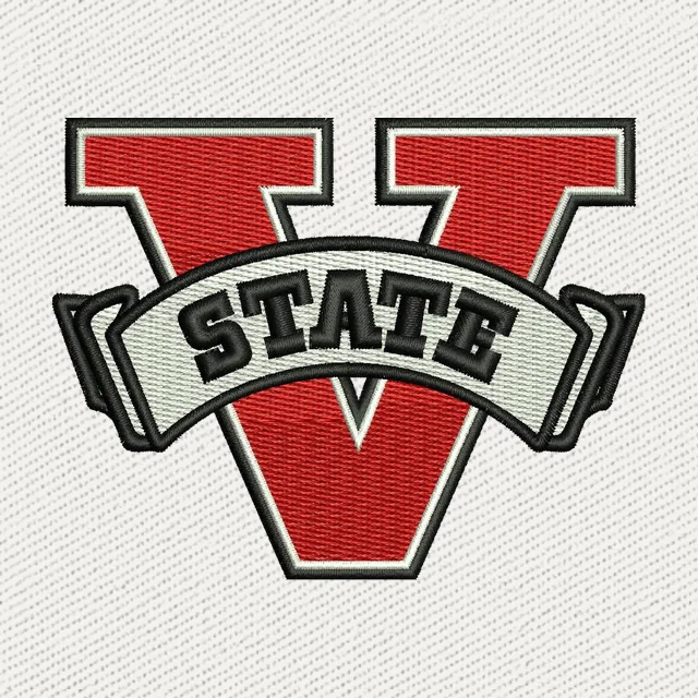 Valdosta State Blazers Football Team Logo Embroidery Design