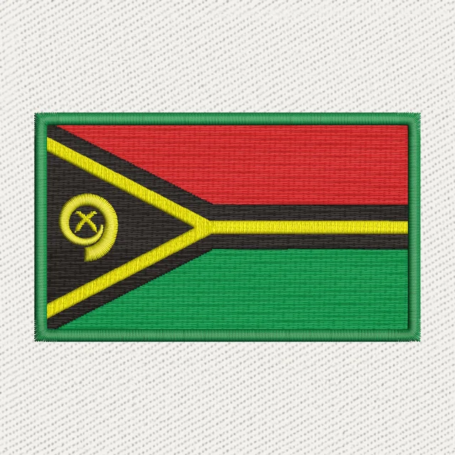 Vanuatu Flag for Embroidery Design