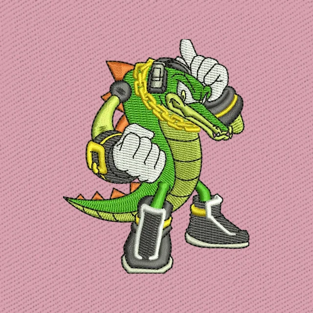 Vector the Crocodile en pose de combate