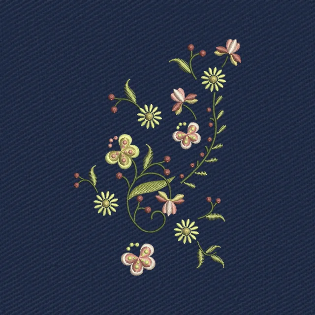 Adorno floral vintage