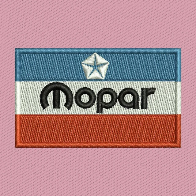 Vintage Mopar Logo Embroidery Design